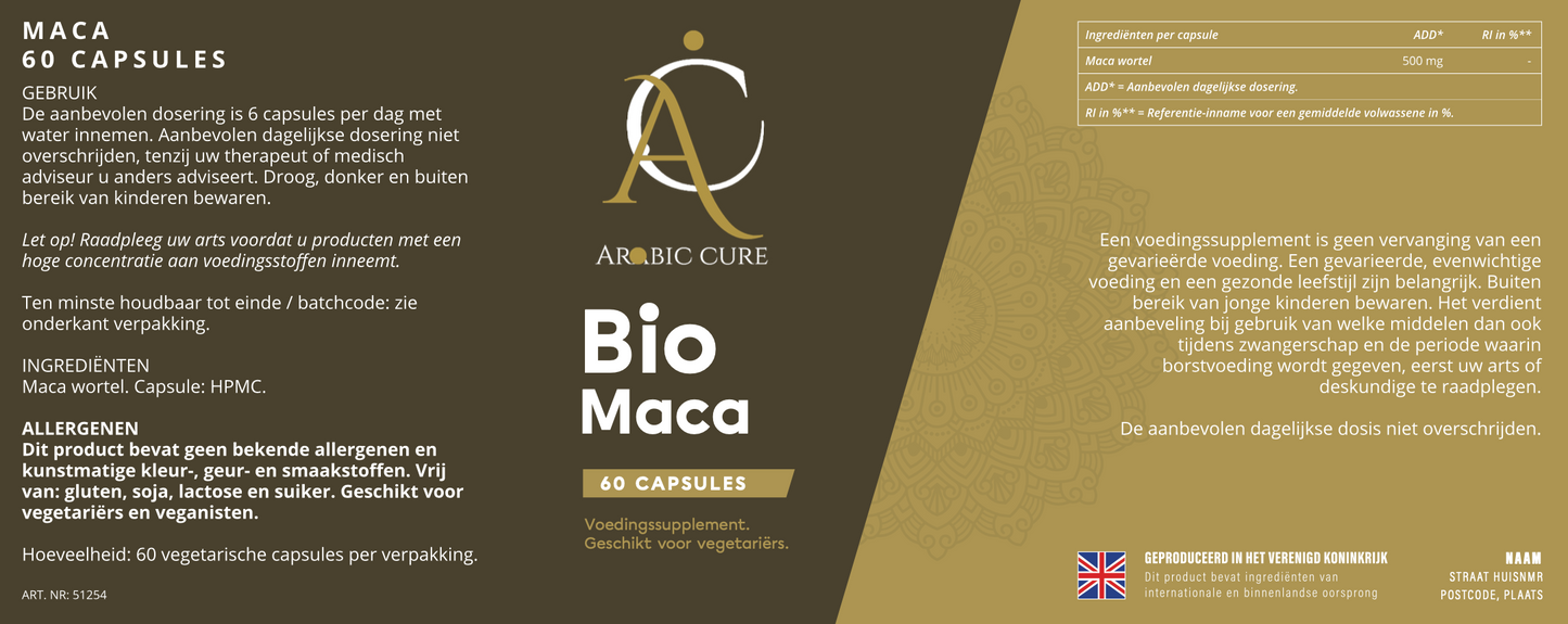 Arabic Cure Bio Maca 60 capsules